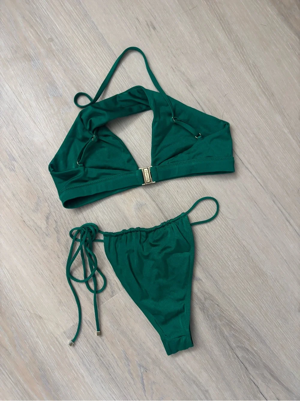 RARE COLOR - Sommer Swim Bikini Anais Top & Naomi Bottom Emerald Green - Picture 8 of 15